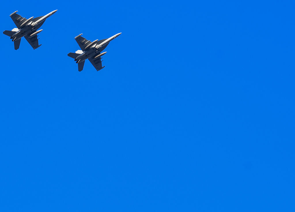 Two planes fly over Faurot Field